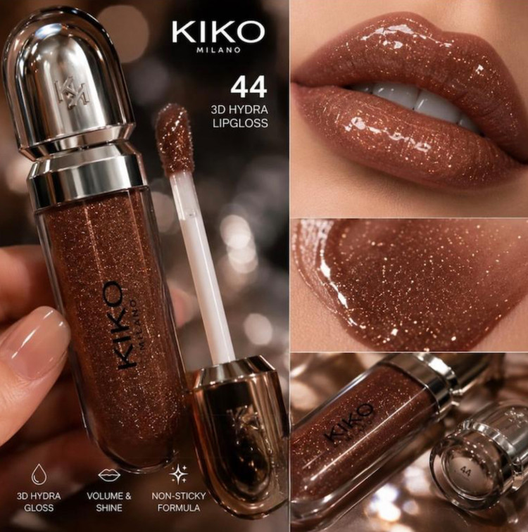 لیپ گلاس قهوه ای کیکو Kiko Milano کد 44 (های کپی)
