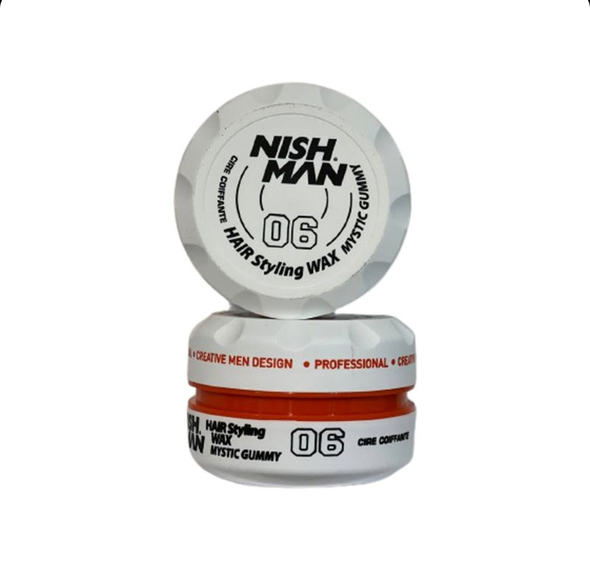واکس مو نیشمن سفید 06 مدل Nishman Hair Styling Wax MYSTIC GUMMY