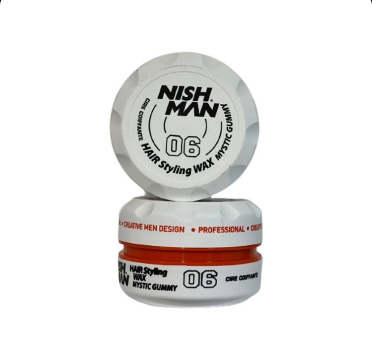 واکس مو نیشمن سفید 06 مدل Nishman Hair Styling Wax MYSTIC GUMMY