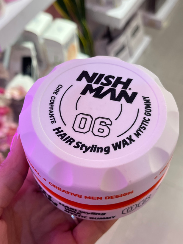 واکس مو نیشمن سفید 06 مدل Nishman Hair Styling Wax MYSTIC GUMMY